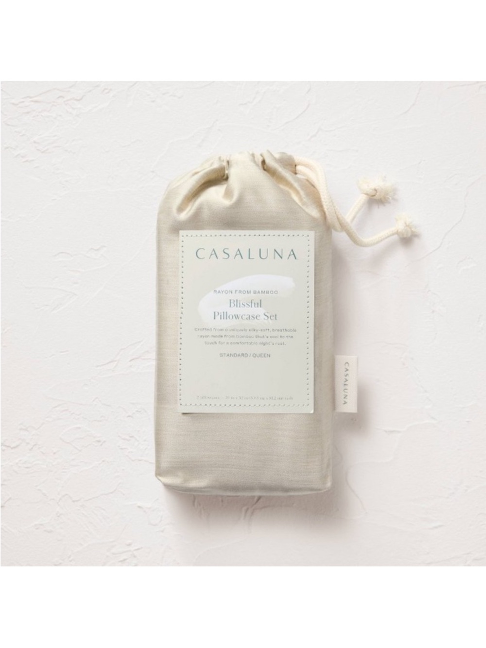 Casaluna King Rayon from Bamboo Pillowcase Set-Light Olive Green